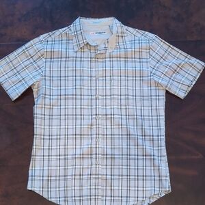 Anchor Blue Vintage 90s Men's Gray Plaid Shirt